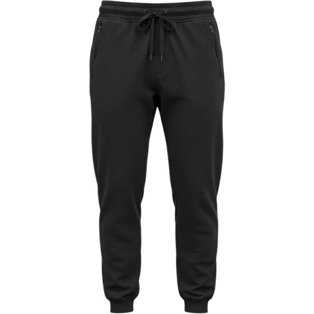 Athleta Bounce Back Jogger Pants Black Size M Zipper Pockets Drawstring Lounge